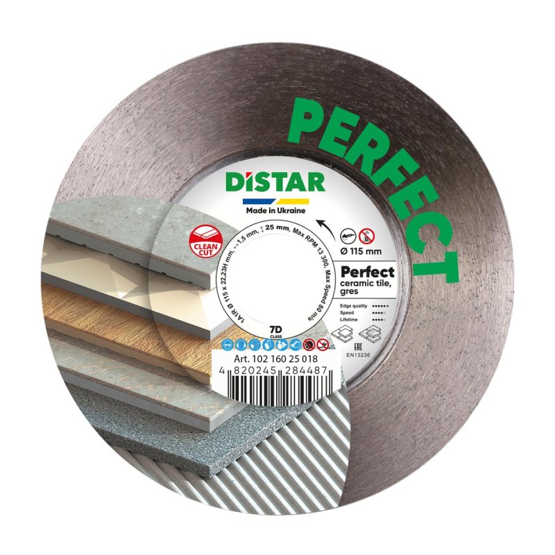 Diamentowa tarcza tnąca 1A1R 115x22,23H Perfect