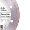 Diamentowa tarcza tnąca 1A1R 125 Decor Slim