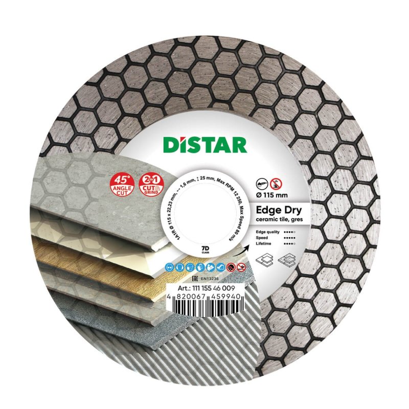 Diamentowa tarcza tnąca 1A1R 115 Edge Dry