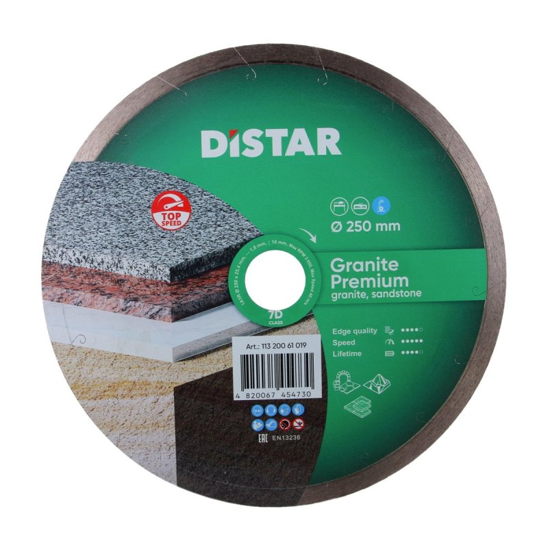 Diamentowa tarcza tnąca 1A1R 250 Granite Premium