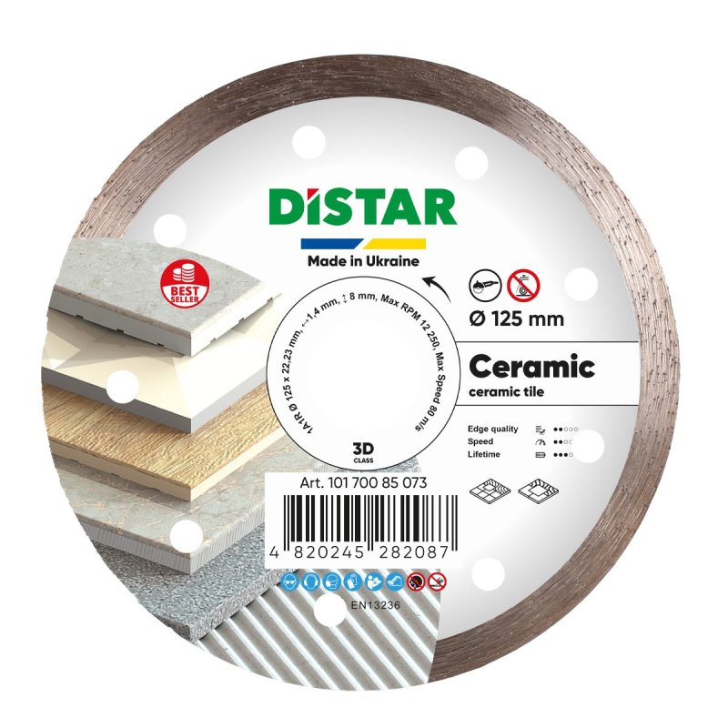 Diamentowa tarcza tnąca 1A1R 125 Ceramic