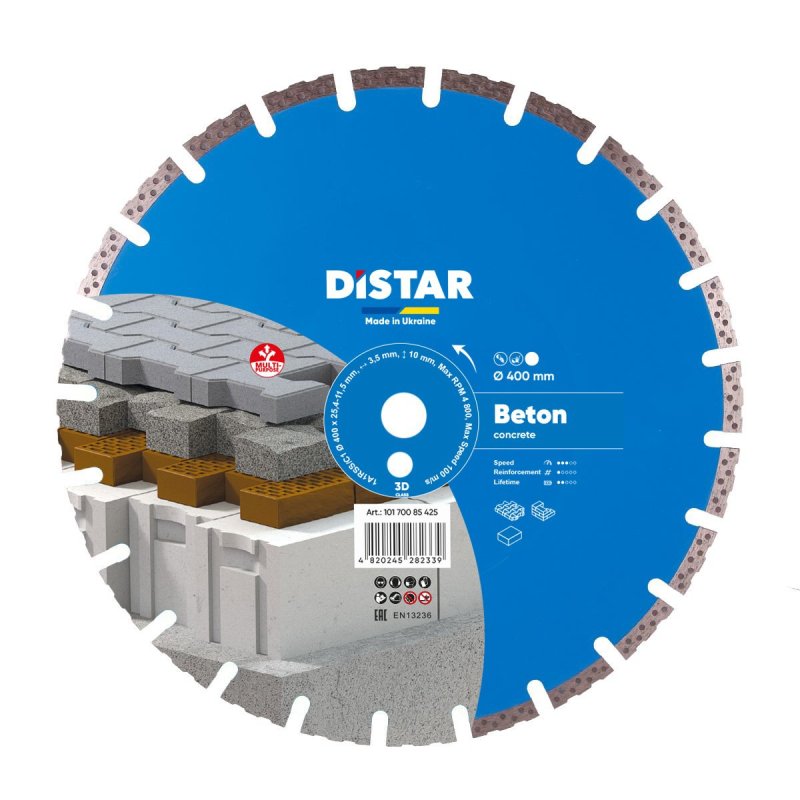 Diamentowa tarcza tnąca 1A1RSS 400  Beton