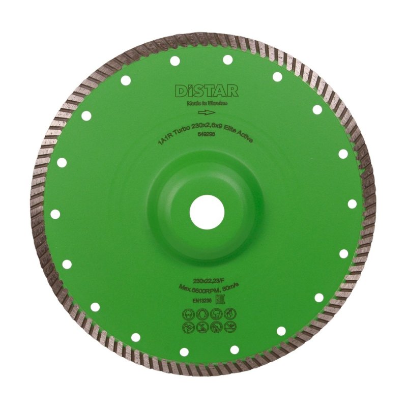 Diamentowa tarcza tnąca Turbo 230x22,23/F Elite Active