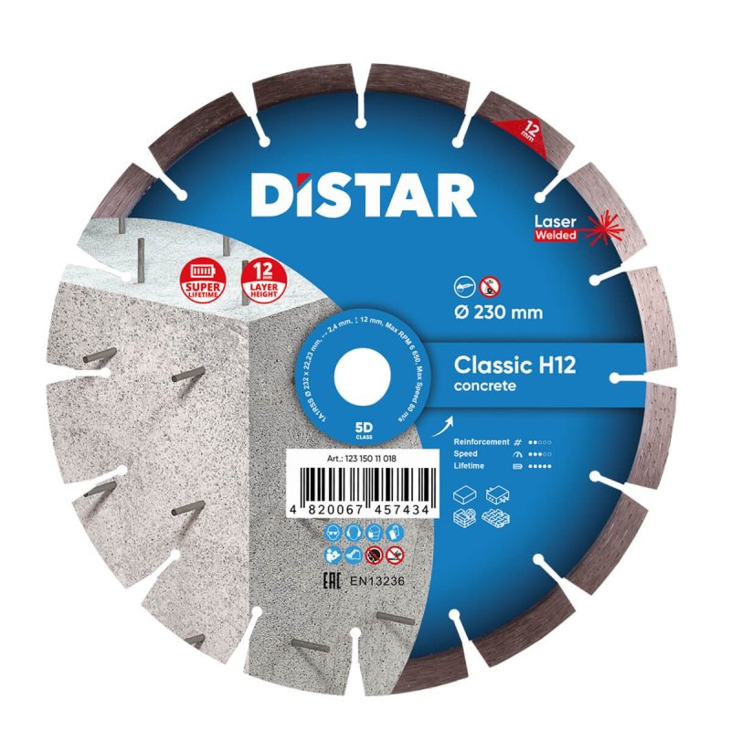 Diamentowa tarcza tnąca 1A1RSS 232 Classic H12