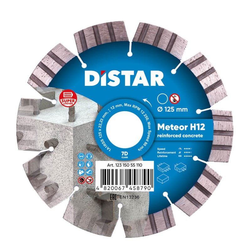 Diamentowa tarcza tnąca 1A1RSS 125 Meteor H12