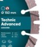 Diamentowa tarcza tnąca 1A1RSS 150 Technic Advanced