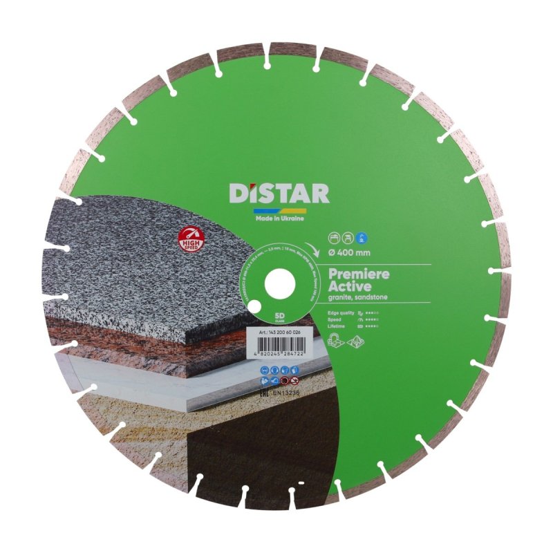 Diamentowa tarcza tnąca 1A1RSS 400 Premier Active