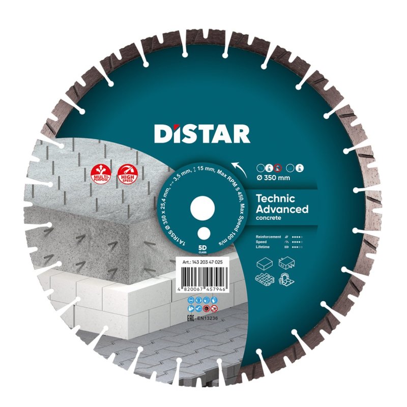 Diamentowa tarcza tnąca 1A1RSS 350 Technic Advanced