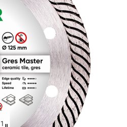 Diamentowa tarcza tnąca 1A1R 125 Gres Master