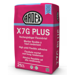 ARDEX X 7 G PLUS Elastyczna klej  C2TES1 25kg SZARY