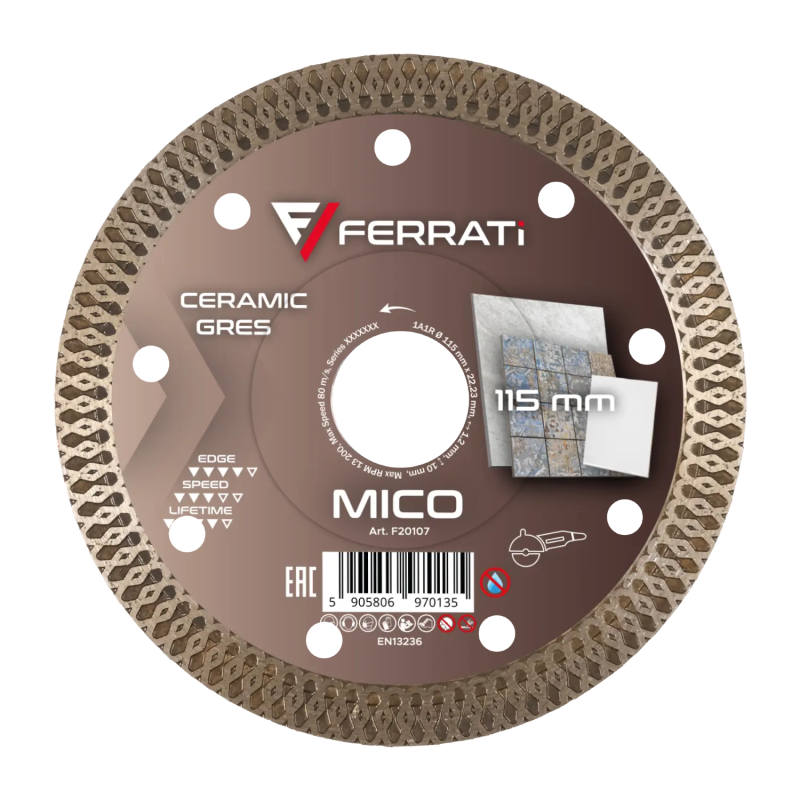 Tarcza diamentowa tnąca 115mm MICO