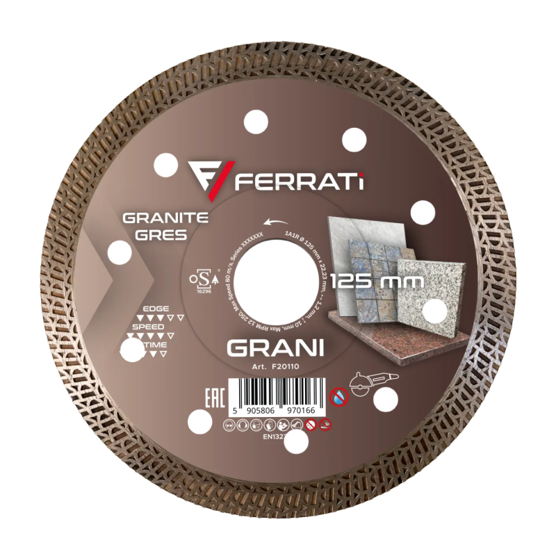 Tarcza diamentowa tnąca 125mm GRANI