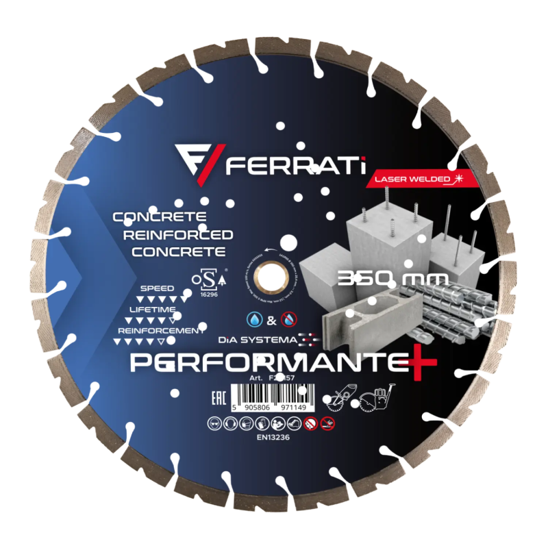 Tarcza diamentowa tnąca 350mm DiA SYSTEMA PERFORMANTE PLUS