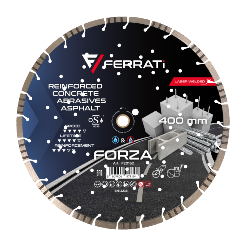 Tarcza diamentowa tnąca 400mm FORZA