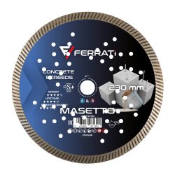 Tarcza diamentowa tnąca TURBO 230mm MASETTO