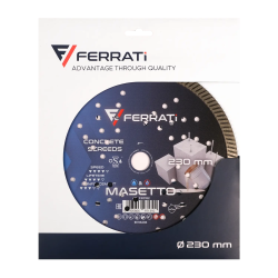 Tarcza diamentowa tnąca TURBO 230mm MASETTO