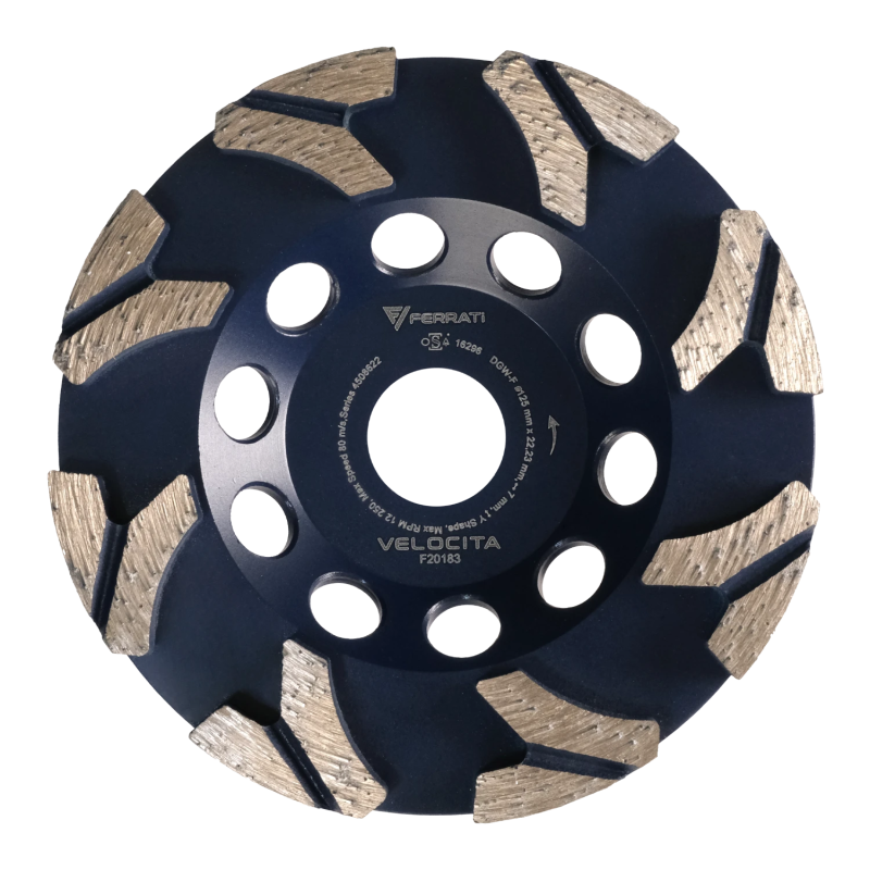 Tarcza garnkowa szlifująca DGW-F 125mm VELOCITA