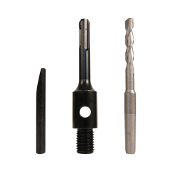 Adapter bezudarowy SDS+/M16 + wiertło prowadzące + klin