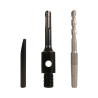 Adapter bezudarowy SDS+/M16 + wiertło prowadzące + klin