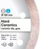 Diamentowa tarcza tnąca 1A1R 125 Hard ceramics