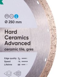 Diamentowa tarcza tnąca 1A1R 250 Hard ceramics Advanсed