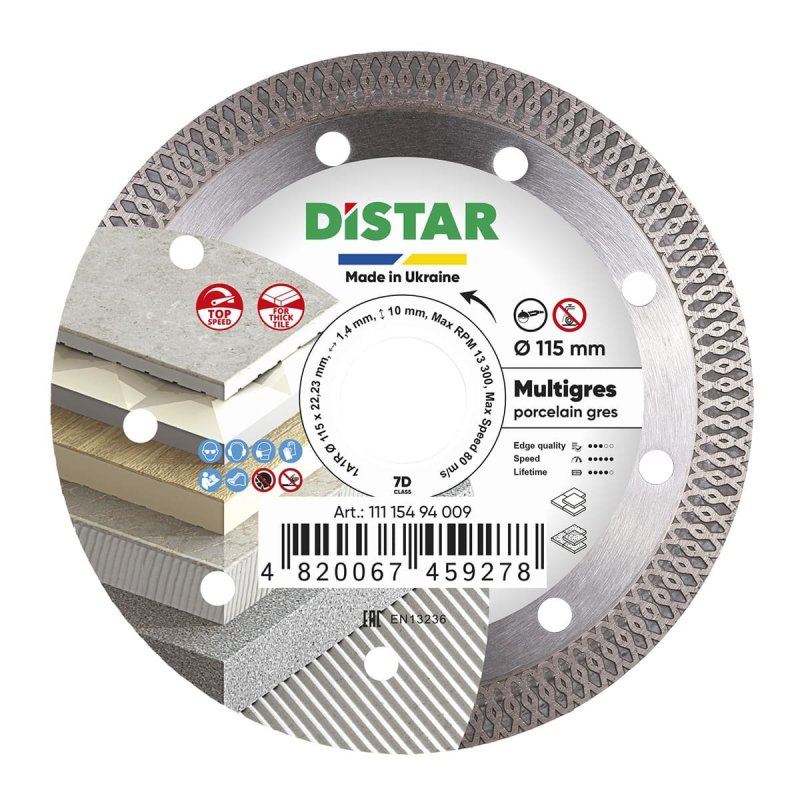 Diamentowa tarcza tnąca 1A1R 115 Multigres